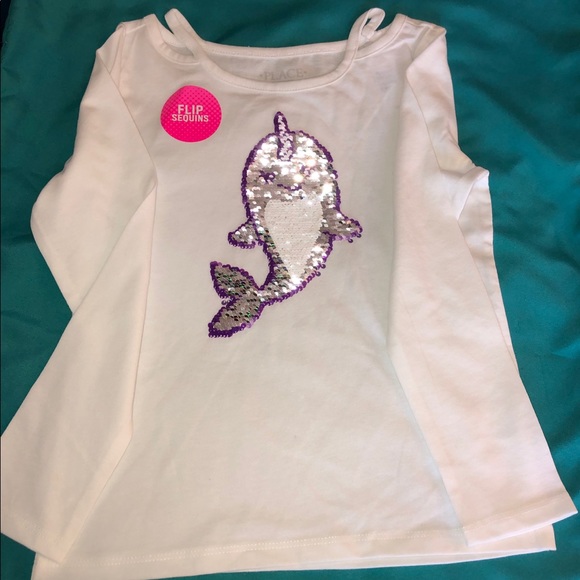 Girls Flip Sequins Shirt - Picture 3 of 3